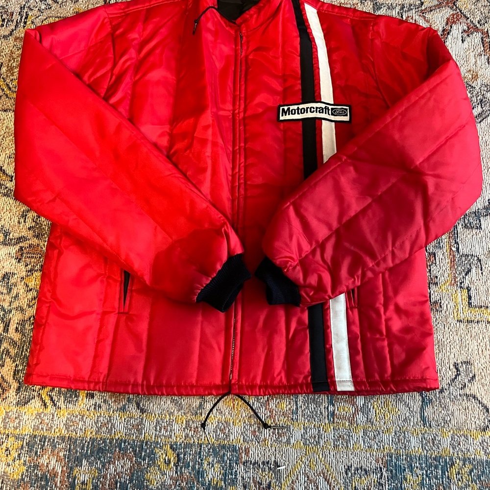 Vintage Ford Motorcraft Jacket with Stripes